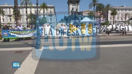 Caso Roggero in Cassazione il presidio di Fn a sostegno del gioielliere che ha ispirato il decreto sicurezza