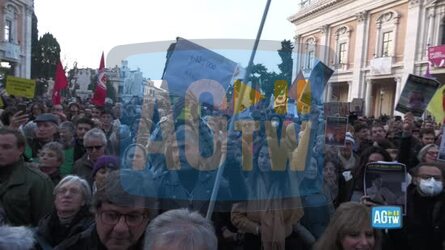 Iran Conte &laquo;Qui in piazza a Roma nessuno di centrodestra&raquo;