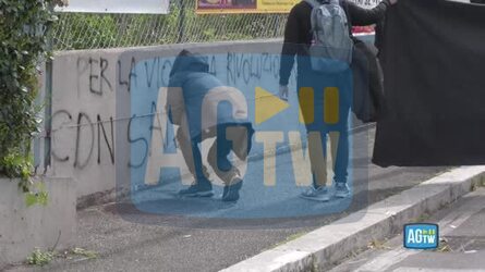 Anarchici a Roma corteo al Quarticciolo per Ardizzone e Mercogliano