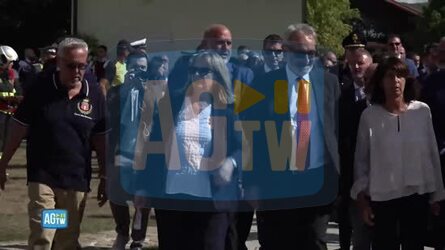 Amatrice la cerimonia a dieci anni dal sisma. Rocca &laquo;La ferita pi&ugrave; grande L ospedale&raquo;