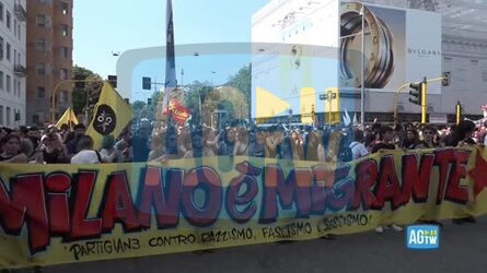 Milano il corteo contro i Patrioti in piazza anche lo spezzone antagonista