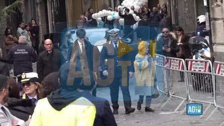 Funerali Domenico le autorit&agrave; raggiungono il Duomo di Nola