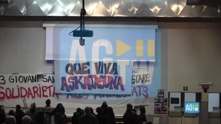 Askatasuna in assemblea Spin Time &laquo;Non vogliamo dialogo ma caos per creare nuovo ordine&raquo;