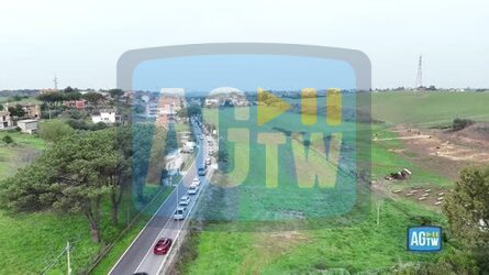 Roma il viaggio dei trattori la protesta vista dal drone