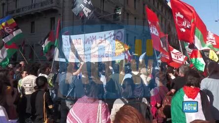 Blocco Flotilla la manifestazione a Milano