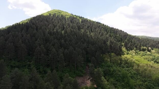 Aerial view of Visocica Hill in Visoko Bosnia and Herzegovina. Aerial view of Visocica Hill in Visoko Bosnia and Herzegovina.