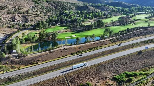 Aerial view of The Club at Cordillera golf course United States.