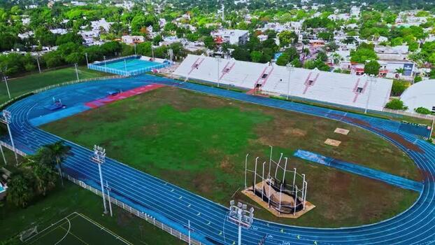 Aerial view of Estadio Salvador Alvarado sports complex Mexico. Aerial view of Estadio Salvador Alvarado sports complex Mexico.