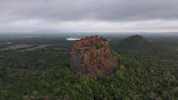 Aerial view of Sigiriya Lion Rock in Sri Lanka. Aerial view of Sigiriya Lion Rock in Sri Lanka.