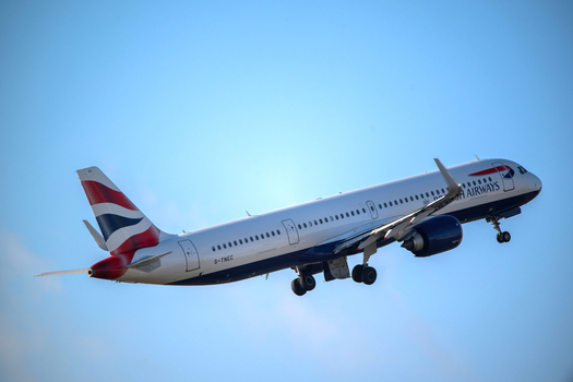 Lisboa Portugal 10 May 2026 View of a British Airways Airbus A321neo aircraft with registration G TNEC taking off from Humberto Delgado Airport against a clear blue sky. Lisboa Portugal 10 May 2026 View of a British Airways Airbus A321neo aircraft with registration G TNEC taking off from Humberto Delgado Airport against a clear blue sky.
