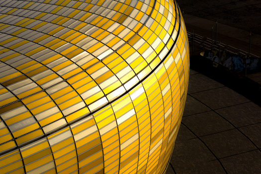Aerial view of the golden facade of Polsat Plus Arena a beacon of light and modern architecture shimmers under the sun Gdansk Pomeranian Voivodeship Poland. Aerial view of the golden facade of Polsat Plus Arena a beacon of light and modern architecture shimmers under the sun Gdansk Pomeranian Voivodeship Poland.