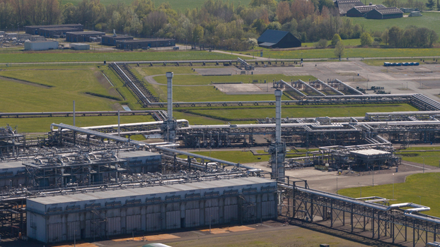 Aerial View of Grijpskerk Underground Gas Storage