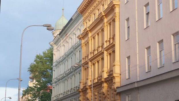 View of historic architecture in Olomouc Czechia.
