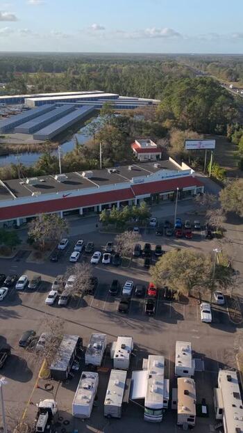 Aerial view of circus tent St. Augustine United States. Aerial view of circus tent St. Augustine United States.