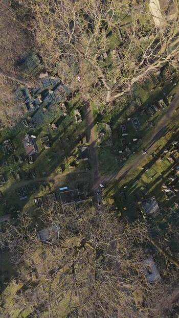 Aerial view of Bernardine Cemetery in Vilnius Lithuania. Aerial view of Bernardine Cemetery in Vilnius Lithuania.