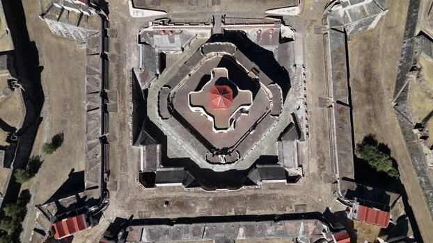 Aerial view of Forte de Nossa Senhora da Graca in Elvas Portugal. Aerial view of Forte de Nossa Senhora da Graca in Elvas Portugal.