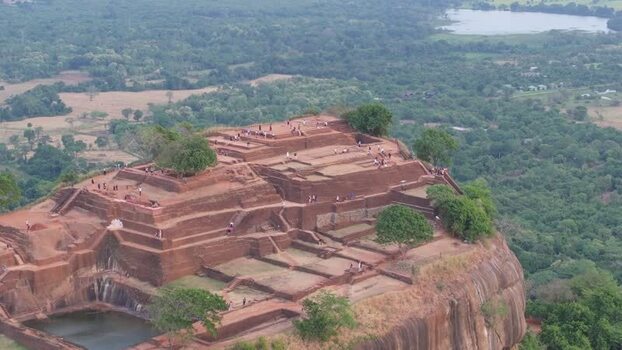 Aerial view of Sigiriya Lion Rock Sri Lanka. Aerial view of Sigiriya Lion Rock Sri Lanka.