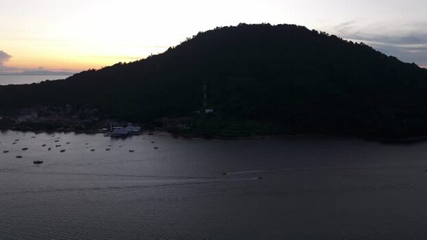Aerial view of Perhentian Islands at sunset Malaysia. Aerial view of Perhentian Islands at sunset Malaysia.