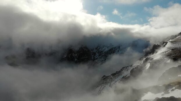 Aerial view of Balkan Mountains Bulgaria.
