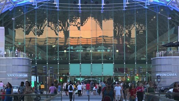 View of Centro Vasco da Gama shopping center in Lisbon Portugal. View of Centro Vasco da Gama shopping center in Lisbon Portugal.