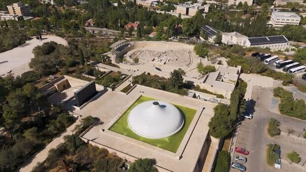 Aerial view of The Israel Museum in Jerusalem Israel. Aerial view of The Israel Museum in Jerusalem Israel.
