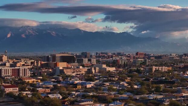 Aerial view of Tucson city United States. Aerial view of Tucson city United States.