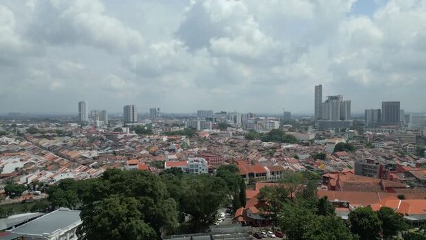 Aerial view of Malacca city skyline Malaysia. Aerial view of Malacca city skyline Malaysia.