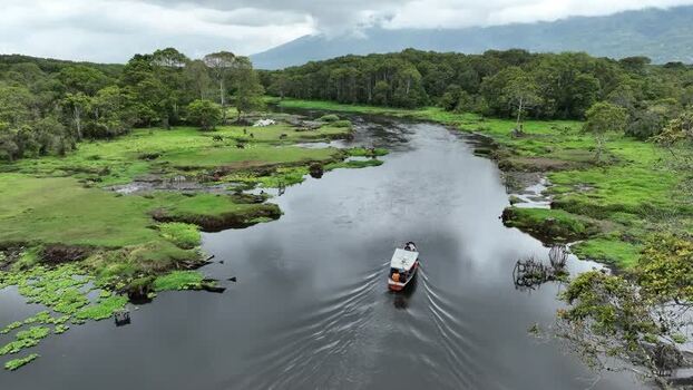 Aerial view of Rawa Bento wetlands in Gunung Tujuh Indonesia. Aerial view of Rawa Bento wetlands in Gunung Tujuh Indonesia.
