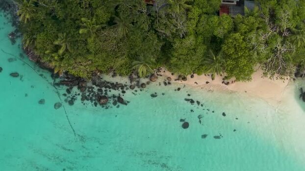 Aerial view of Sainte Anne Marine National Park Seychelles. Aerial view of Sainte Anne Marine National Park Seychelles.