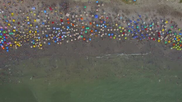 Aerial view of Circuito de Playas beach in Barranco Peru. Aerial view of Circuito de Playas beach in Barranco Peru.