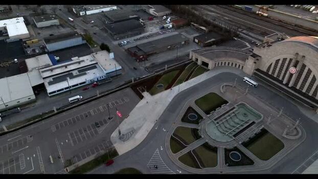 Aerial view of Cincinnati Museum Center United States.