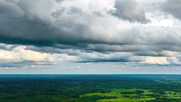 Aerial view of green forests and fields in Latvia. Aerial view of green forests and fields in Latvia.