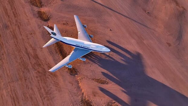 Aerial view of Pratt Whitney aircraft United States. Aerial view of Pratt Whitney aircraft United States.