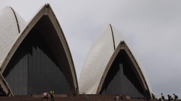 View of Sydney Opera House in Sydney Australia.