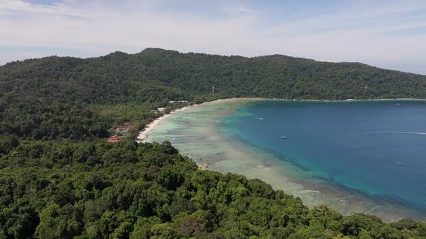 Aerial view of Perhentian Islands coastline Malaysia. Aerial view of Perhentian Islands coastline Malaysia.