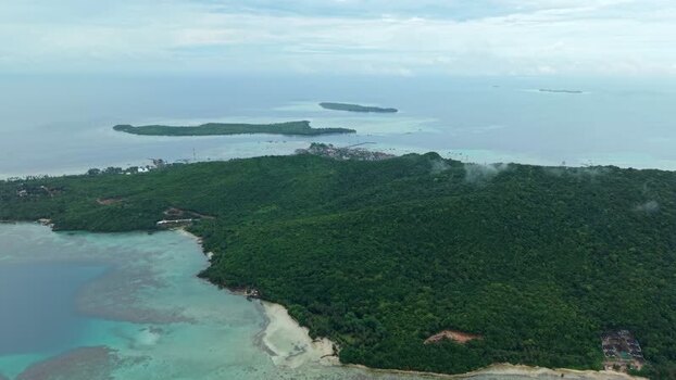 Aerial view of Karimunjawa Island Indonesia. Aerial view of Karimunjawa Island Indonesia.
