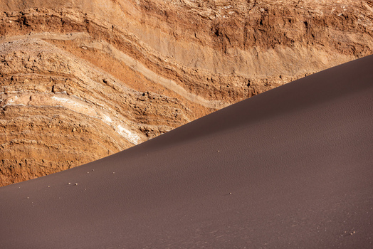 Aerial view of the dramatic sand dunes and layered rock formations of the Valley of the Moon in the Atacama Desert San Pedro de Atacama Antofagasta Chile. Aerial view of the dramatic sand dunes and layered rock formations of the Valley of the Moon in the Atacama Desert San Pedro de Atacama Antofagasta Chile.