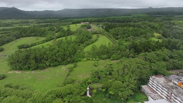 Aerial view of Bois Cheri Tea Factory in Mauritius. Aerial view of Bois Cheri Tea Factory in Mauritius.