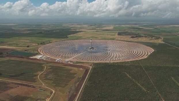 Aerial view of Torresol Energy Gemasolar solar power plant Spain. Aerial view of Torresol Energy Gemasolar solar power plant Spain.