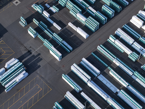 Melbourne VIC Australia 22 September 2026 Aerial view of the industrial site in Kilsyth featuring organized rows of stacked materials and pallets in a large paved yard. Melbourne VIC Australia 22 September 2026 Aerial view of the industrial site in Kilsyth featuring organized rows of stacked materials and pallets in a large paved yard.