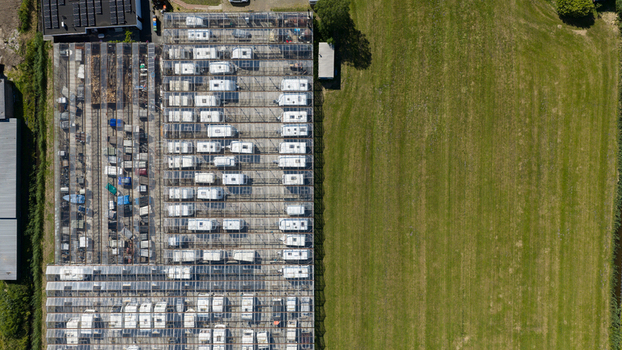 Aerial view of Caravan Storage Facility Aerial view of Caravan Storage Facility