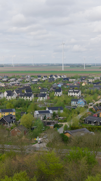 Aerial View of Ecovillage in Almere Aerial View of Ecovillage in Almere