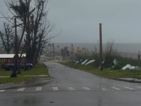 View of storm damage on Tinian Island Northern Mariana Islands. View of storm damage on Tinian Island Northern Mariana Islands.