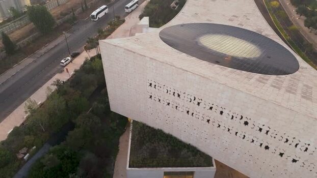 Aerial view of National Library of Israel in Jerusalem Israel. Aerial view of National Library of Israel in Jerusalem Israel.