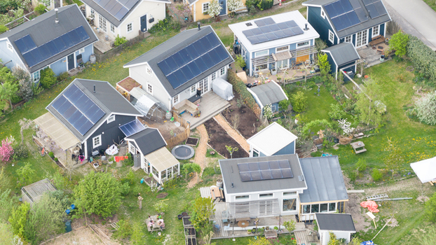 Aerial View of Ecovillage in Almere Aerial View of Ecovillage in Almere