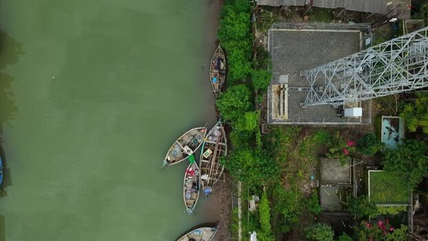 Aerial view of Jepara Floating Fish Market Indonesia. Aerial view of Jepara Floating Fish Market Indonesia.