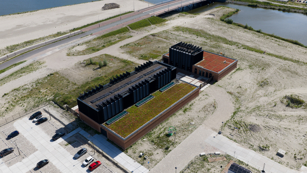 Alkmaar Netherlands 09 June 2026 Aerial View of Direct Air Capture Technology