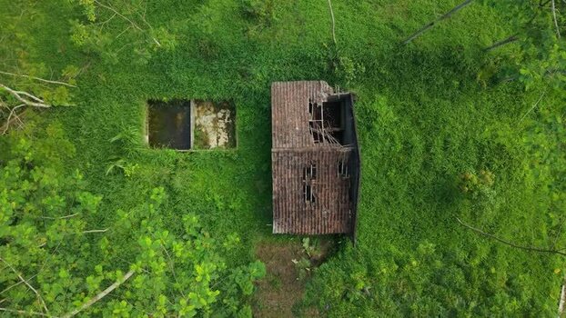Aerial view of houses damaged by Mount Merapi eruption Indonesia. Aerial view of houses damaged by Mount Merapi eruption Indonesia.