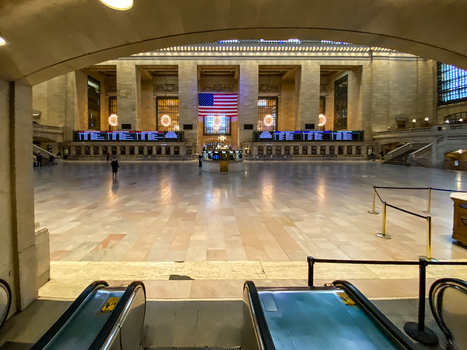New York United States 14 May 2026 View of Grand Central Terminal main concourse with the iconic information booth American flag and departure boards under a high vaulted ceiling. New York United States 14 May 2026 View of Grand Central Terminal main concourse with the iconic information booth American flag and departure boards under a high vaulted ceiling.