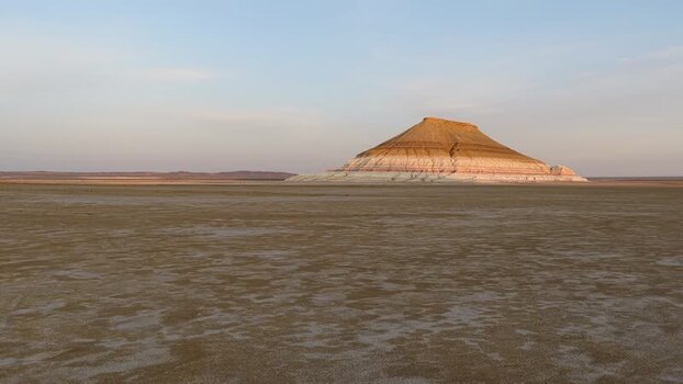 Aerial view of Mount Bokty Kazakhstan.